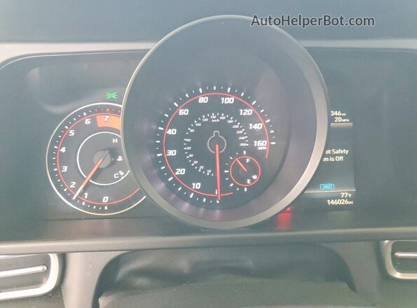 5NPLM4AG3MH045124 2021 HYUNDAI ELANTRA Silver Vista del cuadro de instrumentos