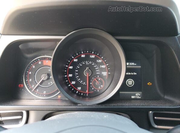 5NPLM4AG3MH048931 2021 HYUNDAI ELANTRA Silver Vista del cuadro de instrumentos