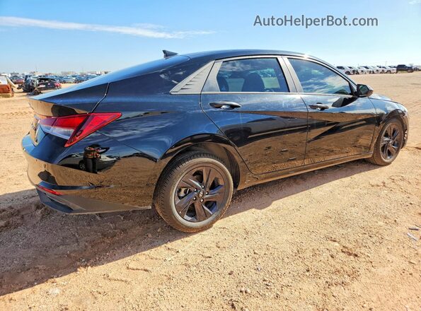 5NPLM4AG3NH078058 2022 HYUNDAI ELANTRA Black Tył prawy