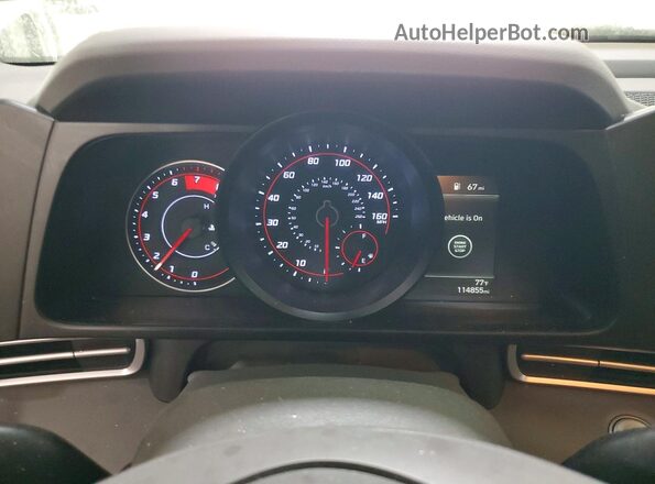 5NPLM4AG3PH103849 2023 HYUNDAI ELANTRA White Սարքավորումների վահանակի տեսք