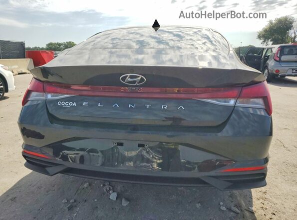 5NPLM4AG4MH007742 2021 HYUNDAI ELANTRA Black Rear view