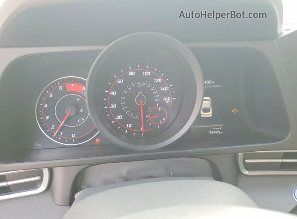 5NPLM4AG4MH007742 2021 HYUNDAI ELANTRA Black Instrument cluster view