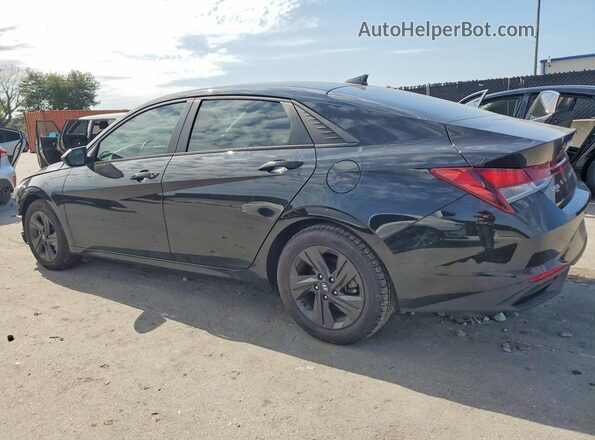 5NPLM4AG4MH007742 2021 HYUNDAI ELANTRA Black Rear left