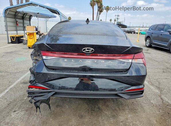 5NPLM4AG4MH019826 2021 HYUNDAI ELANTRA Black უკანა ხედი