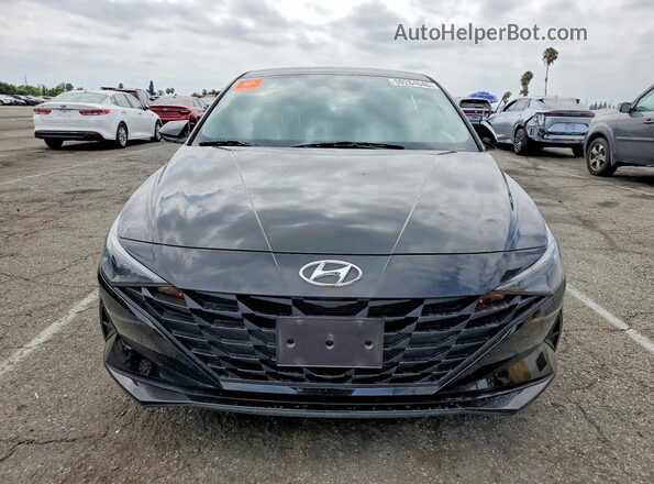 5NPLM4AG4MH019826 2021 HYUNDAI ELANTRA Black წინა ხედი