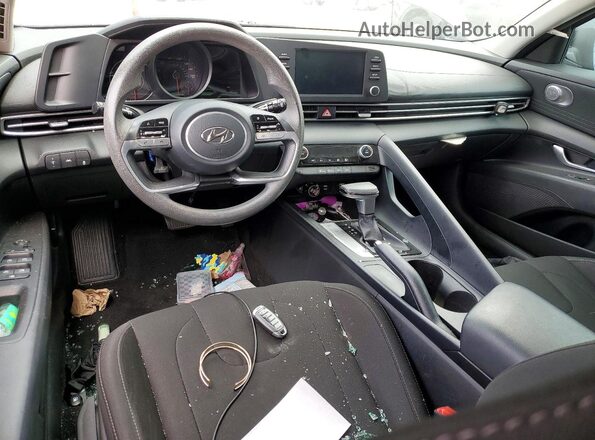 5NPLM4AG4MH019826 2021 HYUNDAI ELANTRA Black წინა პანელის ხედი