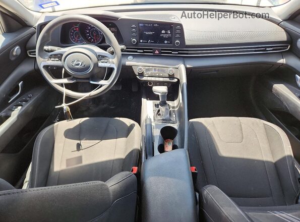 5NPLM4AG4MH031166 2021 HYUNDAI ELANTRA Blue Առջևի վահանակի տեսք
