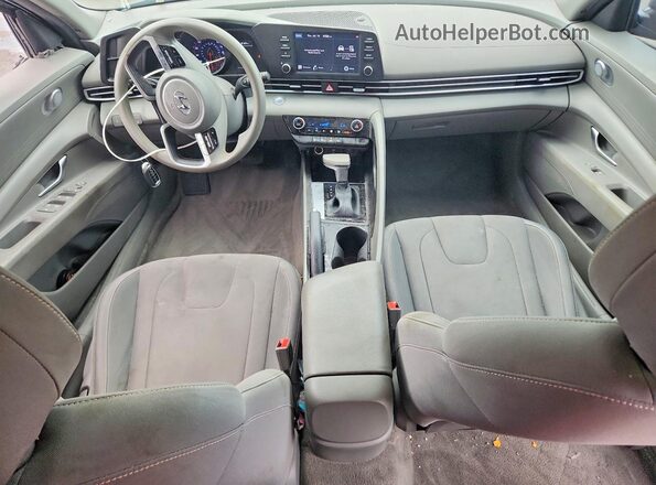 5NPLM4AG4NH067375 2022 HYUNDAI ELANTRA Gray წინა პანელის ხედი
