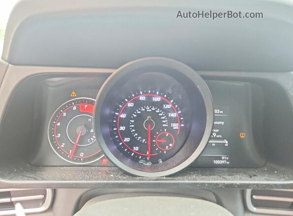 5NPLM4AG4NH067375 2022 HYUNDAI ELANTRA Gray ხელსაწყოთა პანელის ხედი