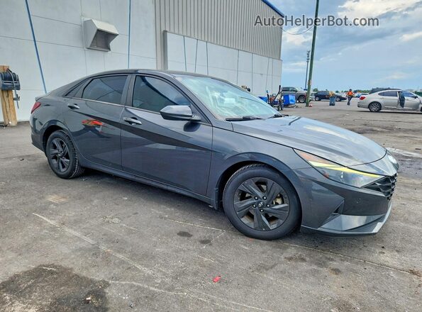 5NPLM4AG4NH067375 2022 HYUNDAI ELANTRA Gray წინა მარჯვენა