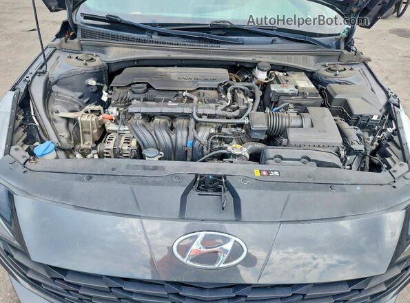 5NPLM4AG4NH067375 2022 HYUNDAI ELANTRA Gray უკანა სალონის ხედი