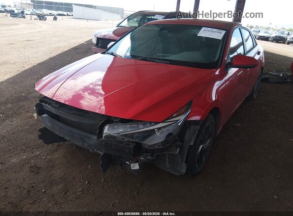 5NPLM4AG4PH092845 2023 HYUNDAI ELANTRA Red Front left