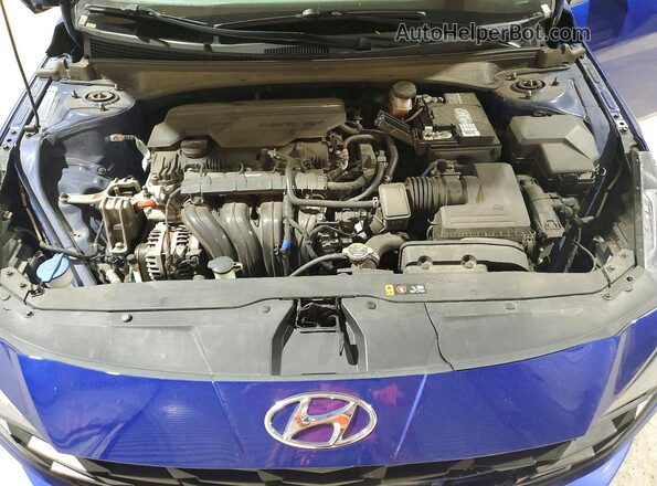 5NPLM4AG4PH102273 2023 HYUNDAI ELANTRA Синий Вид задней части салона