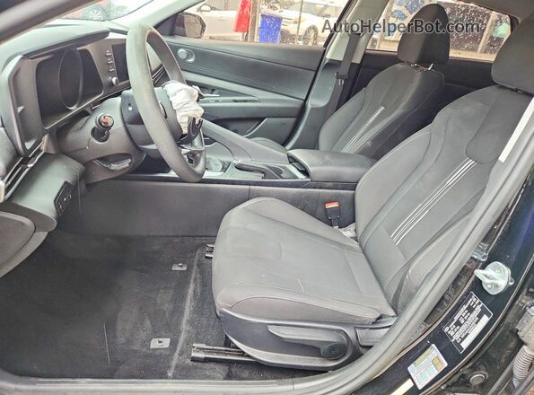 5NPLM4AG5MH022430 2021 HYUNDAI ELANTRA Black Вид салону спереду