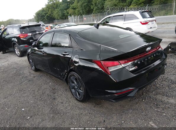 5NPLM4AG5NH078904 2022 HYUNDAI ELANTRA Black Tył lewy