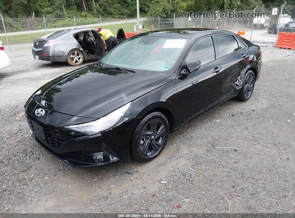5NPLM4AG5NH078904 2022 HYUNDAI ELANTRA Black Przód lewy