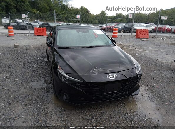 5NPLM4AG5NH078904 2022 HYUNDAI ELANTRA Black Widok zestawu wskaźników