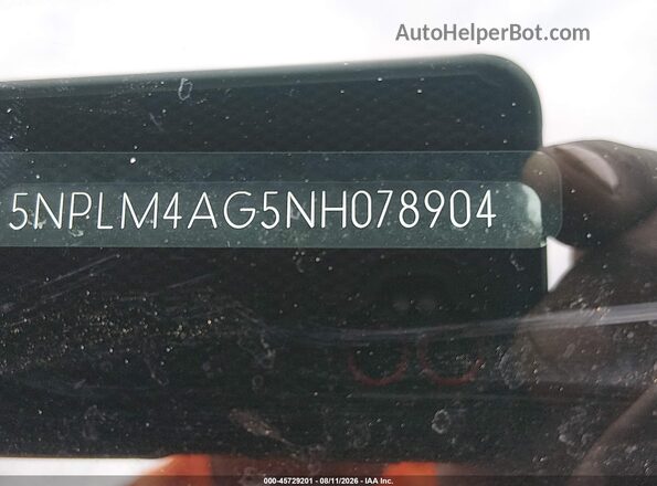 5NPLM4AG5NH078904 2022 HYUNDAI ELANTRA Black Widok komory silnika