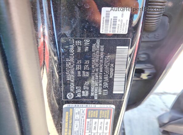 5NPLM4AG6MH029094 2021 HYUNDAI ELANTRA Black Շարժիչի բաժամունքի տեսք