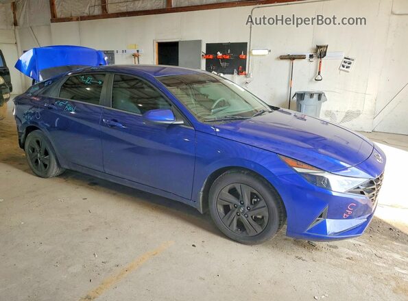 5NPLM4AG6NH060847 2022 HYUNDAI ELANTRA Blue Przód prawy