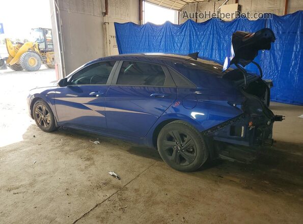 5NPLM4AG6NH060847 2022 HYUNDAI ELANTRA Blue Tył lewy