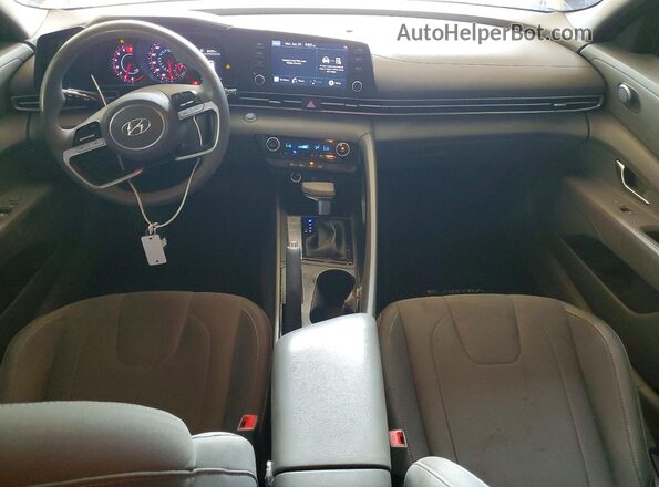 5NPLM4AG6NH060847 2022 HYUNDAI ELANTRA Blue Widok deski rozdzielczej