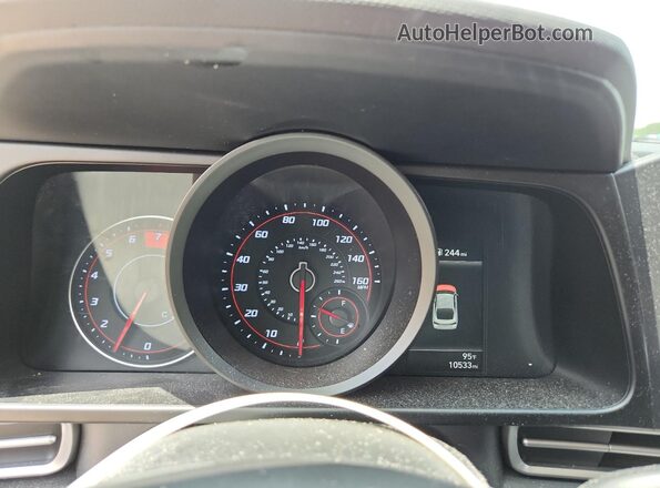 5NPLM4AG6PH095195 2023 HYUNDAI ELANTRA White Instrument cluster view