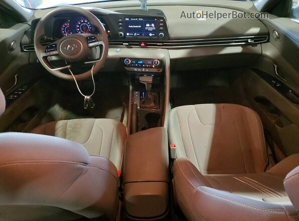 5NPLM4AG7MH045787 2021 HYUNDAI ELANTRA White Առջևի վահանակի տեսք