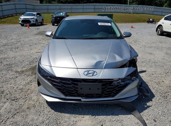 5NPLM4AG7MH045885 2021 HYUNDAI ELANTRA Silver Front view