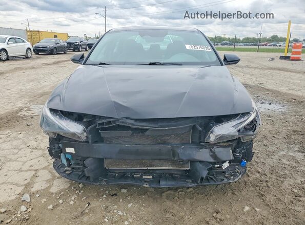 5NPLM4AG7NH075826 2022 HYUNDAI ELANTRA Black Front view