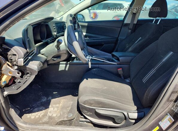 5NPLM4AG8MH002950 2021 HYUNDAI ELANTRA Gray წინა სალონის ხედი