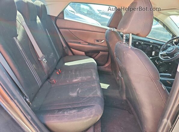 5NPLM4AG8MH002950 2021 HYUNDAI ELANTRA Gray უკანა სავარძლების ხედი