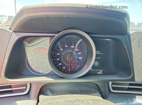 5NPLM4AG8MH002950 2021 HYUNDAI ELANTRA Gray ხელსაწყოთა პანელის ხედი