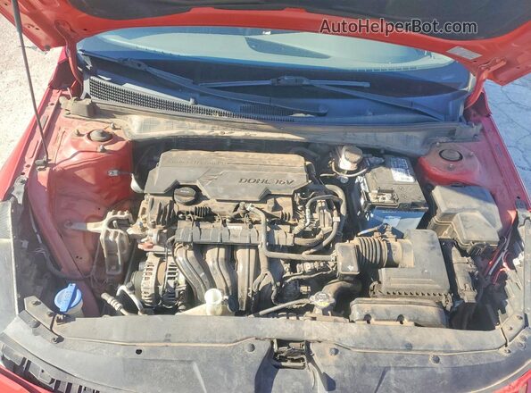 5NPLM4AG8MH009400 2021 HYUNDAI ELANTRA Red Սալոնի հետևի տեսք