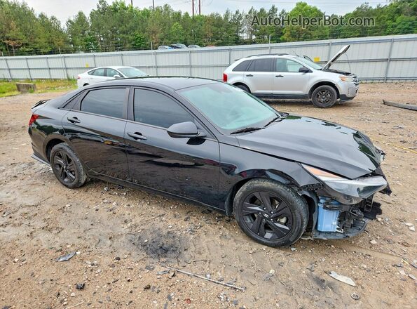 5NPLM4AG8MH035446 2021 HYUNDAI ELANTRA Черный Передняя правая четверть