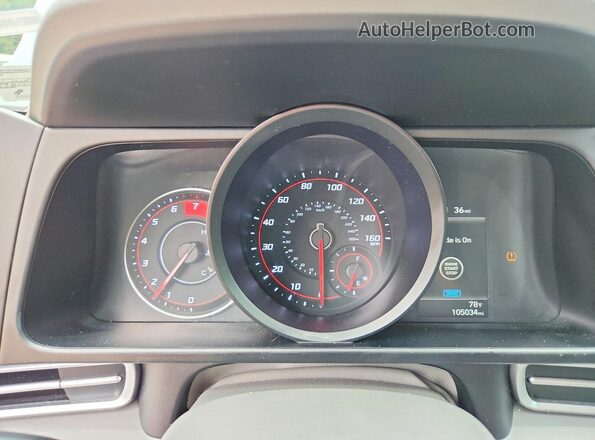 5NPLM4AG8MH035446 2021 HYUNDAI ELANTRA Черный Вид щитка приборов