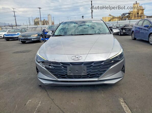 5NPLM4AG8MH045409 2021 HYUNDAI ELANTRA Silver Front view