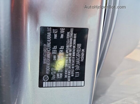 5NPLM4AG8PH103488 2023 HYUNDAI ELANTRA Серебряный Вид подкапотного пространства