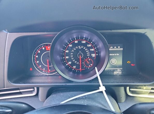 5NPLM4AG8PH103488 2023 HYUNDAI ELANTRA Серебряный Вид щитка приборов