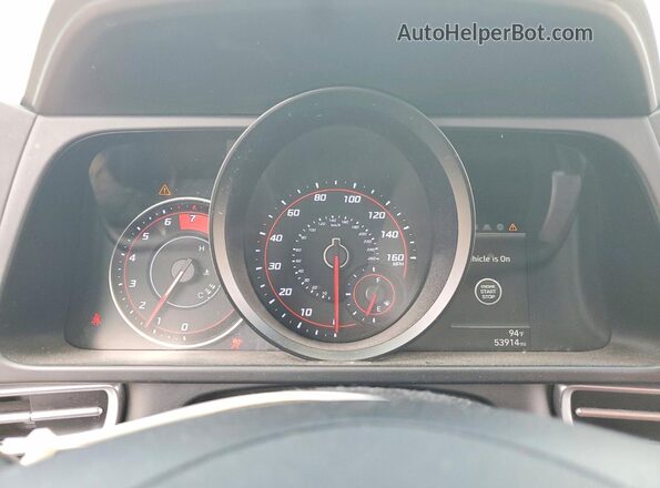 5NPLM4AG9MH052966 2021 HYUNDAI ELANTRA White Instrument cluster view