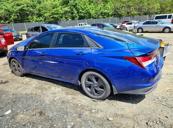 5NPLM4AG9NH086049 2022 HYUNDAI ELANTRA Blue Tył lewy