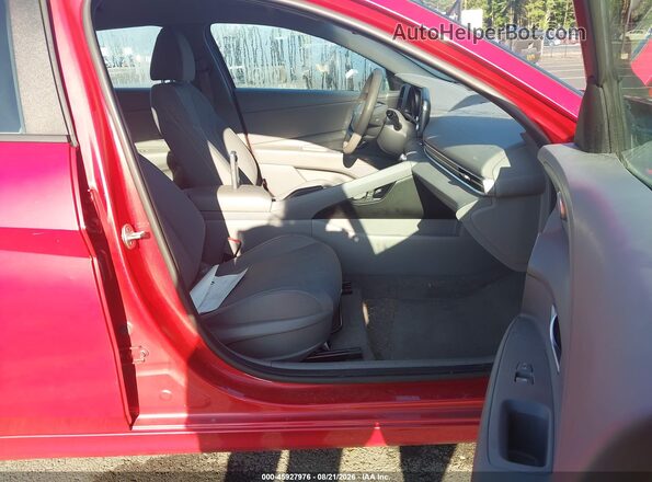 5NPLM4AGXMH000262 2021 HYUNDAI ELANTRA Red წინა სალონის ხედი