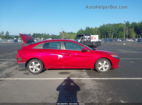 5NPLM4AGXMH000262 2021 HYUNDAI ELANTRA Red უკანა სალონის ხედი
