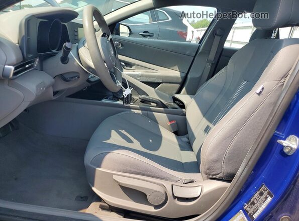 5NPLM4AGXMH044150 2021 HYUNDAI ELANTRA Blue წინა სალონის ხედი