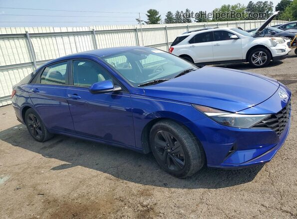 5NPLM4AGXMH044150 2021 HYUNDAI ELANTRA Blue წინა მარჯვენა