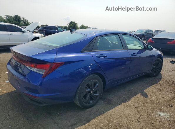 5NPLM4AGXMH044150 2021 HYUNDAI ELANTRA Blue უკანა მარჯვენა
