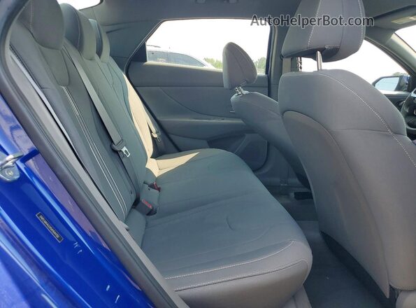 5NPLM4AGXMH044150 2021 HYUNDAI ELANTRA Blue უკანა სავარძლების ხედი