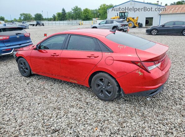5NPLM4AGXNH073889 2022 HYUNDAI ELANTRA Red Trasero izquierdo
