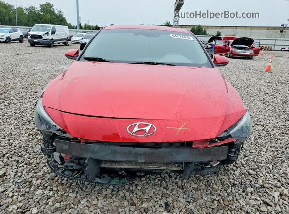 5NPLM4AGXNH073889 2022 HYUNDAI ELANTRA Red Vista frontal