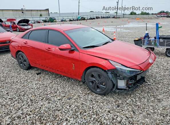 5NPLM4AGXNH073889 2022 HYUNDAI ELANTRA Red Delantero derecho